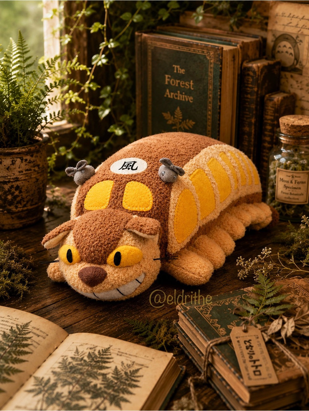 My Neighbor Totoro Catbus Train Plush Ghibli Museum Japan Exclusive NWT